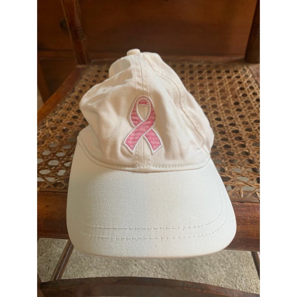 White Breast Cancer Embroidered Hat